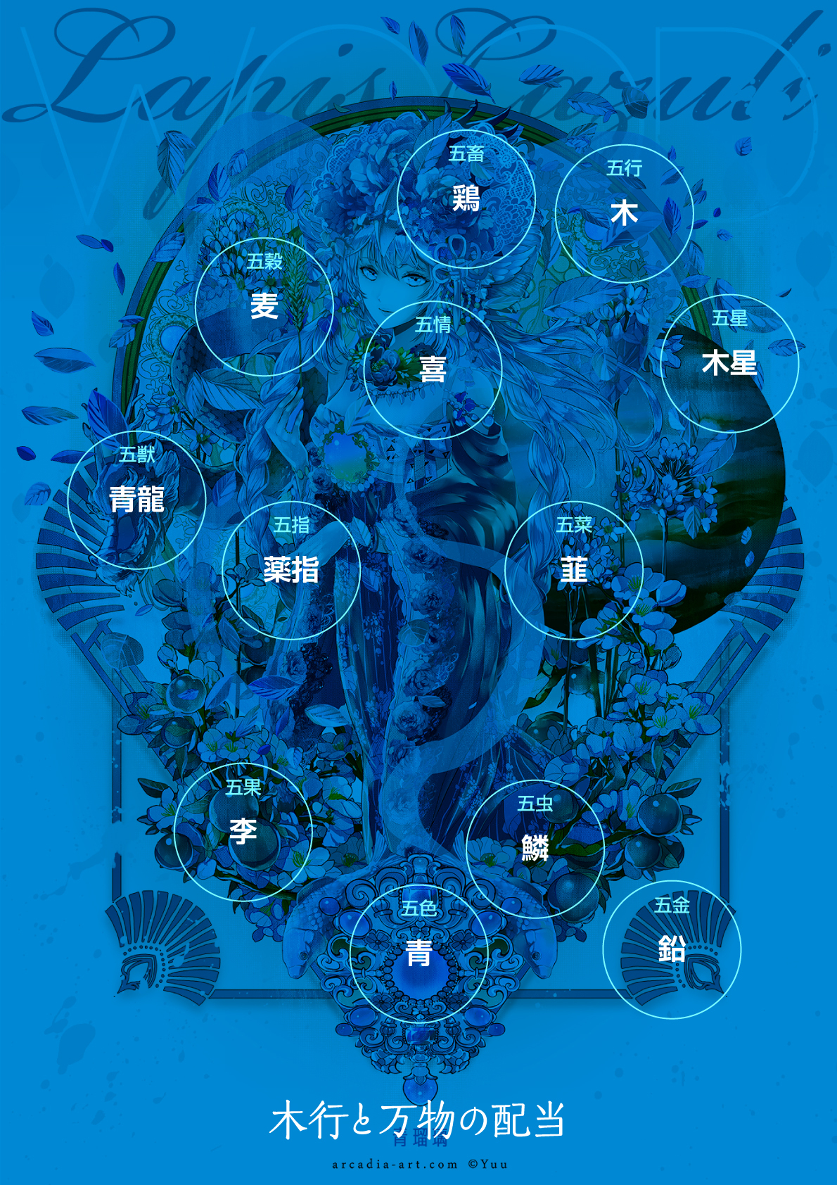 【P站美图】日本神仙画师憂绘制，五行拟人图